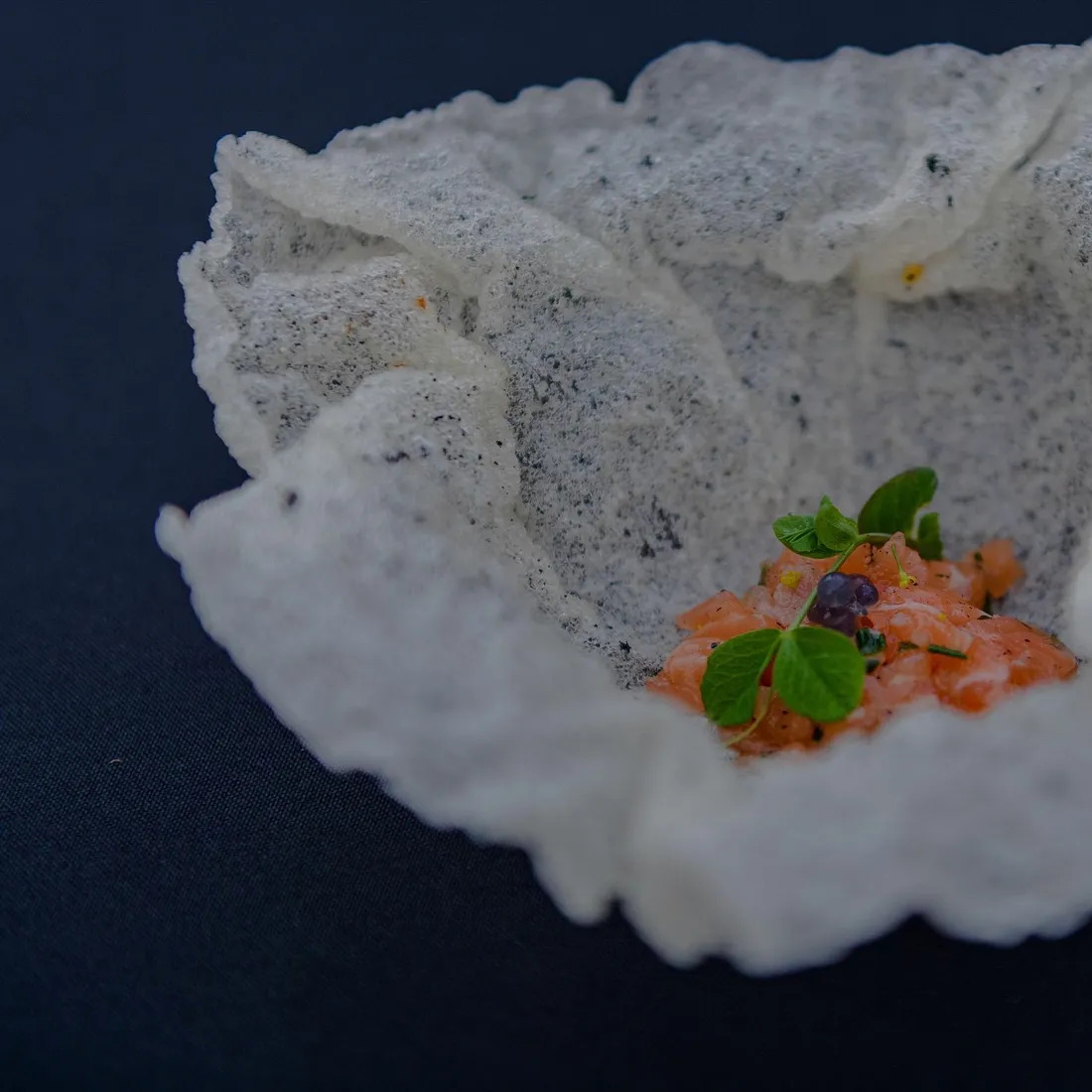 A composed fine-dining plate