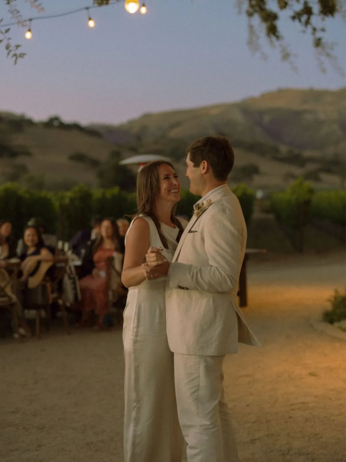 Golden-hour vows in the vineyard